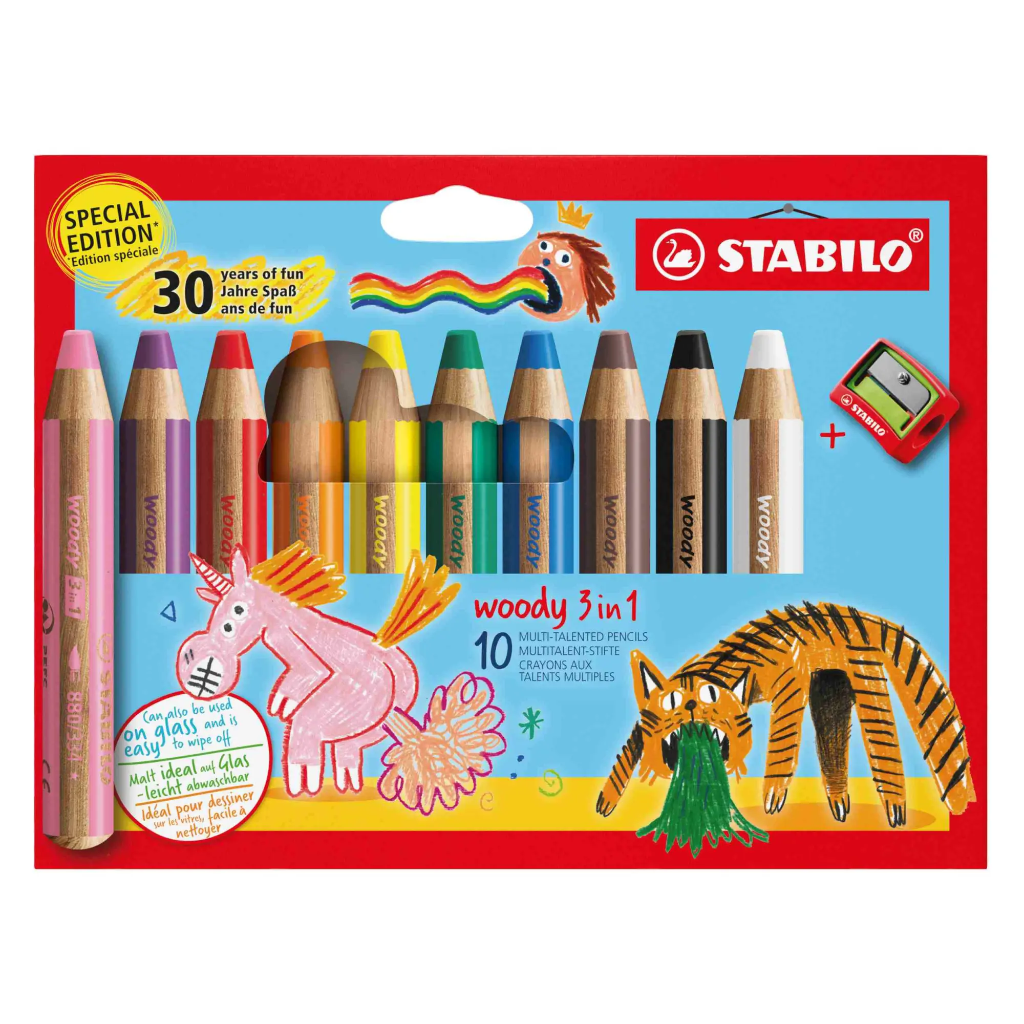 Cover: 4006381618755 | STABILO Buntstift Wasserfarbe &amp; Wachsmalkreide woody 3 in 1,...