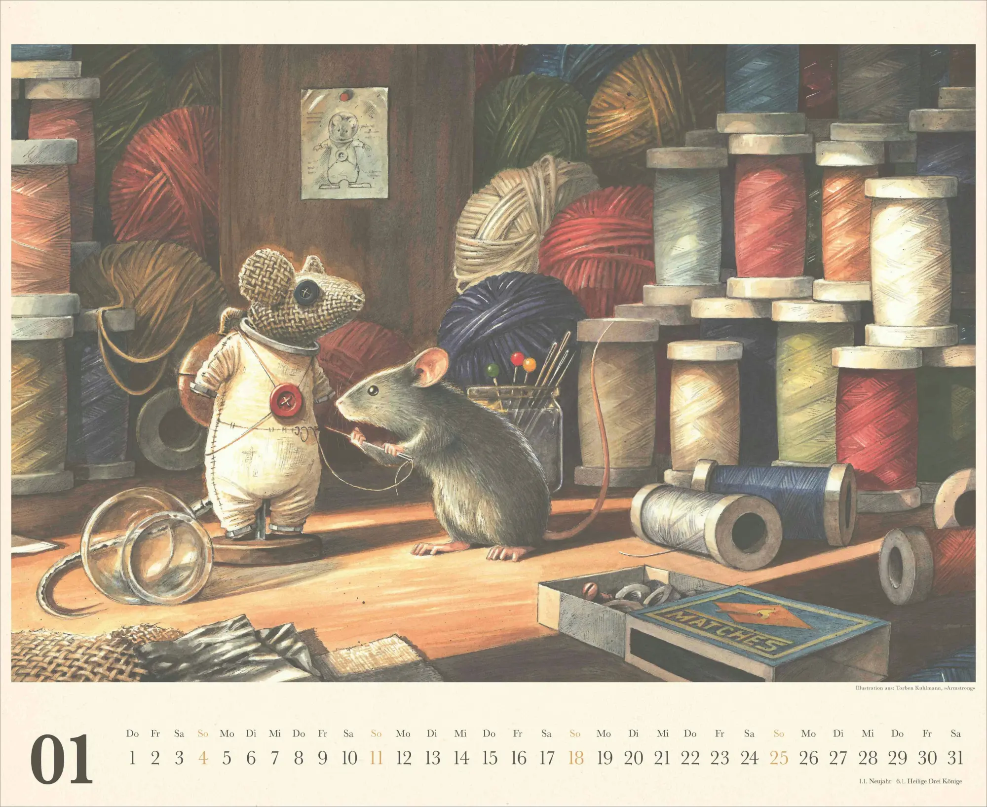 Bild: 4069095008755 | Torben Kuhlmann Mäuseabenteuer 2026 - DUMONT Kinder-Kalender -...