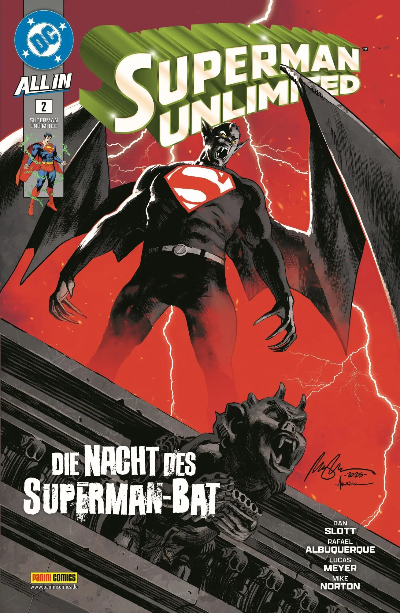 Cover: 9783741648755 | Superman Unlimited Bd. 2: Die Nacht des Superman-Bat | Slott (u. a.)