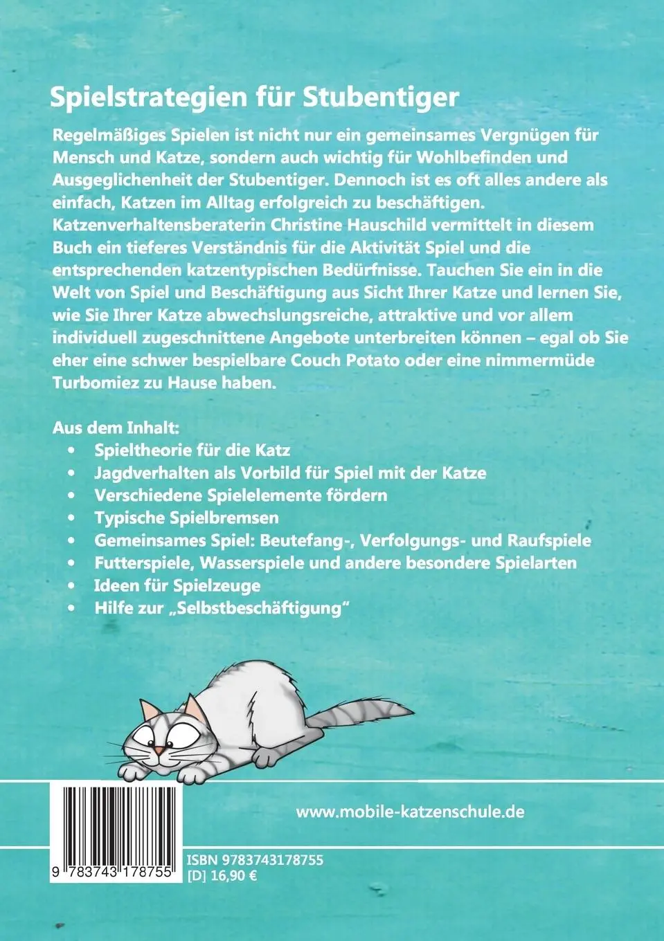 Rückseite: 9783743178755 | Spielstrategien für Stubentiger | Christine Hauschild | Taschenbuch