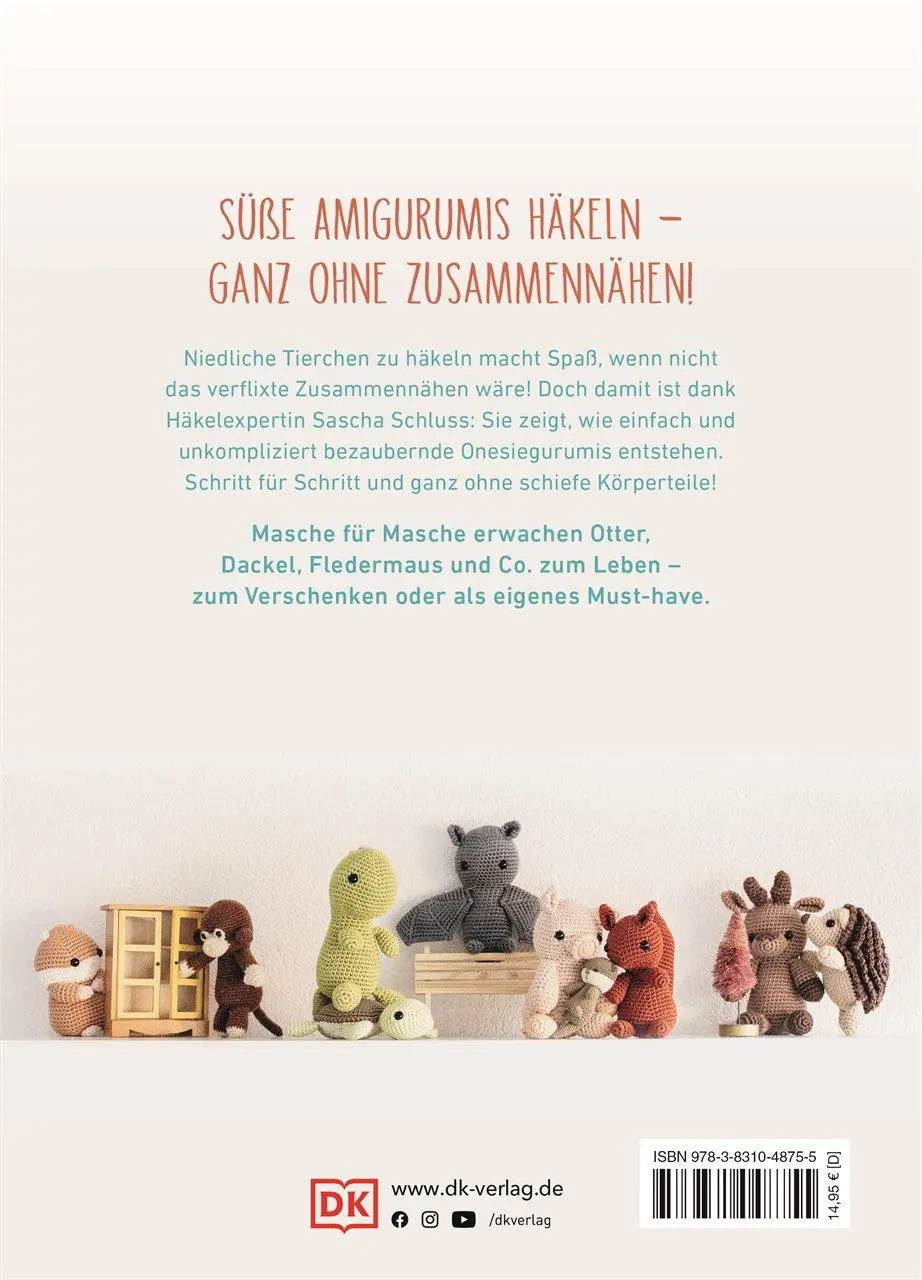 Rückseite: 9783831048755 | Onesiegurumi - noch mehr Häkelspaß | Sascha Blase-Van Wagtendonk