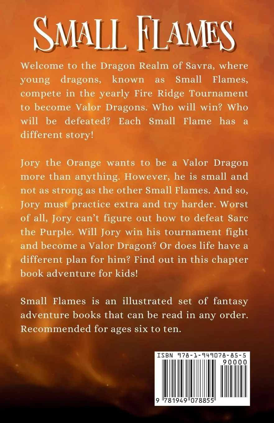 Rückseite: 9781949078855 | Small Flames Jory the Orange Dragon | A. M. Luzzader | Taschenbuch