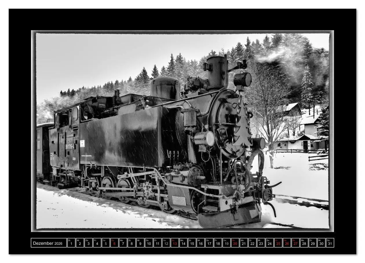 Bild: 9783516078855 | Die Preßnitztalbahn (Wandkalender 2026 DIN A2 quer), CALVENDO...