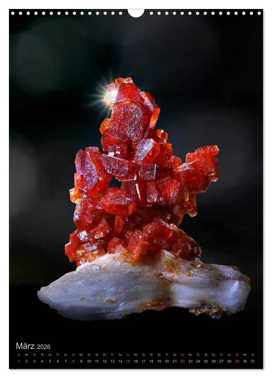 Bild: 9783516388855 | ZAUBERHAFTE MINERALIEN designed by nature (Wandkalender 2026 DIN A3...