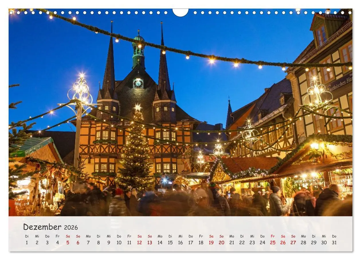 Bild: 9783516458855 | Wernigerode - Historische Fachwerkstadt am Harz (Wandkalender 2026...