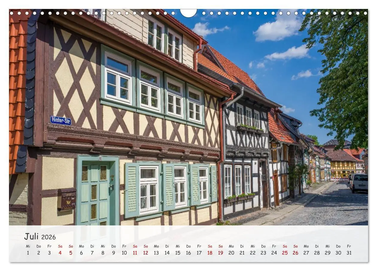 Bild: 9783516458855 | Wernigerode - Historische Fachwerkstadt am Harz (Wandkalender 2026...