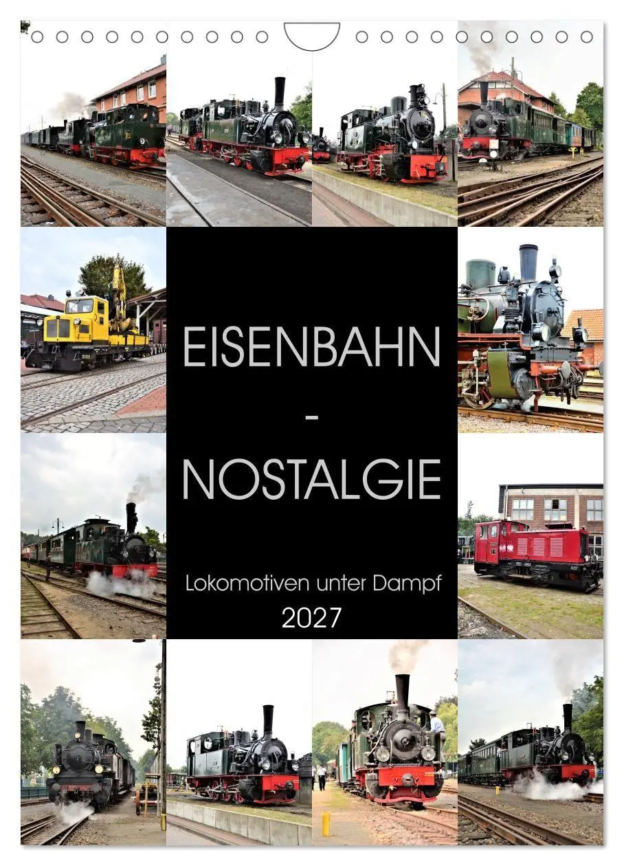 Cover: 9783569858855 | EISENBAHN - NOSTALGIE - 2027 (Wandkalender 2027 DIN A4 hoch),...