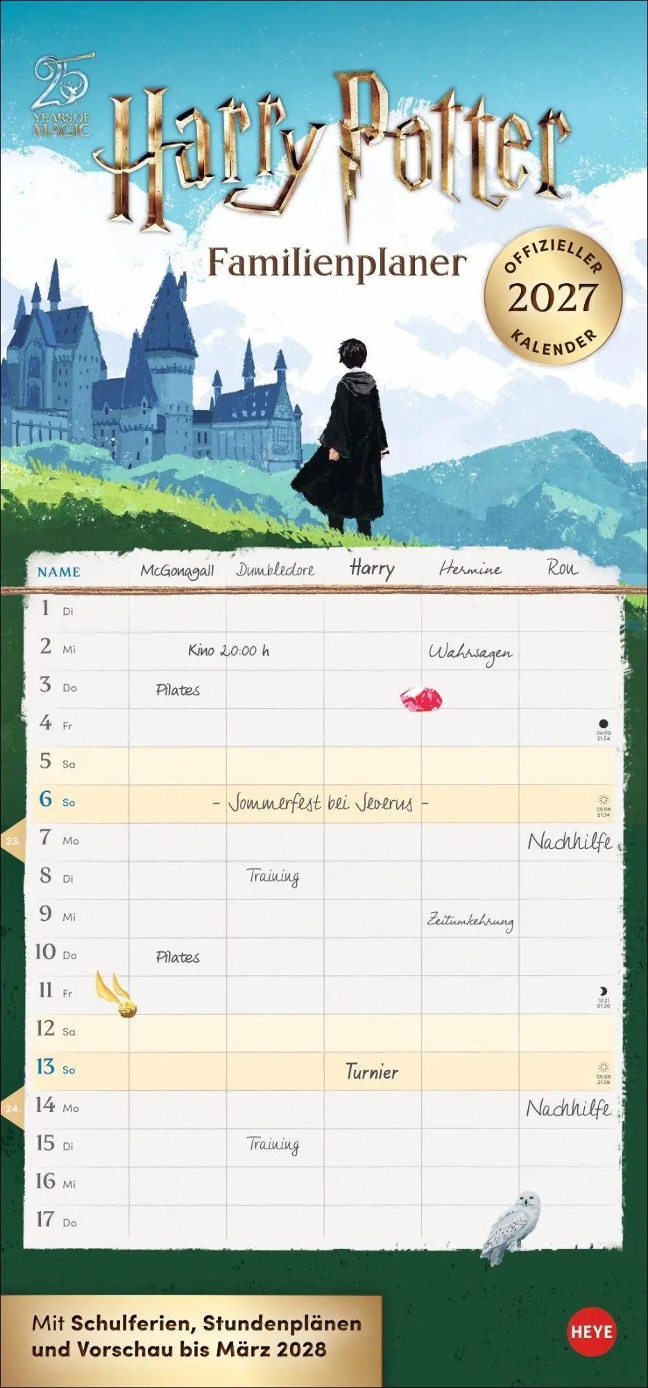 Cover: 9783756418855 | Harry Potter Familienplaner 2027 | Kalender | 15 S. | Deutsch | 2027