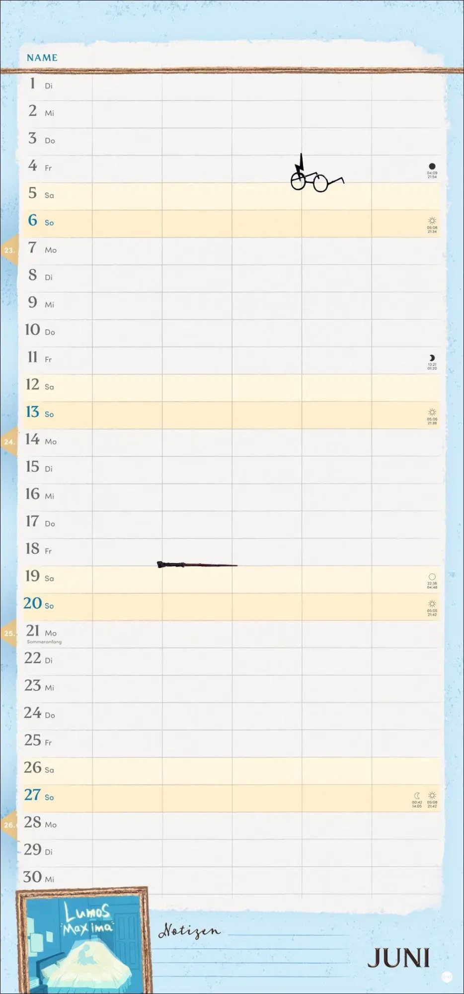 Bild: 9783756418855 | Harry Potter Familienplaner 2027 | Kalender | 15 S. | Deutsch | 2027