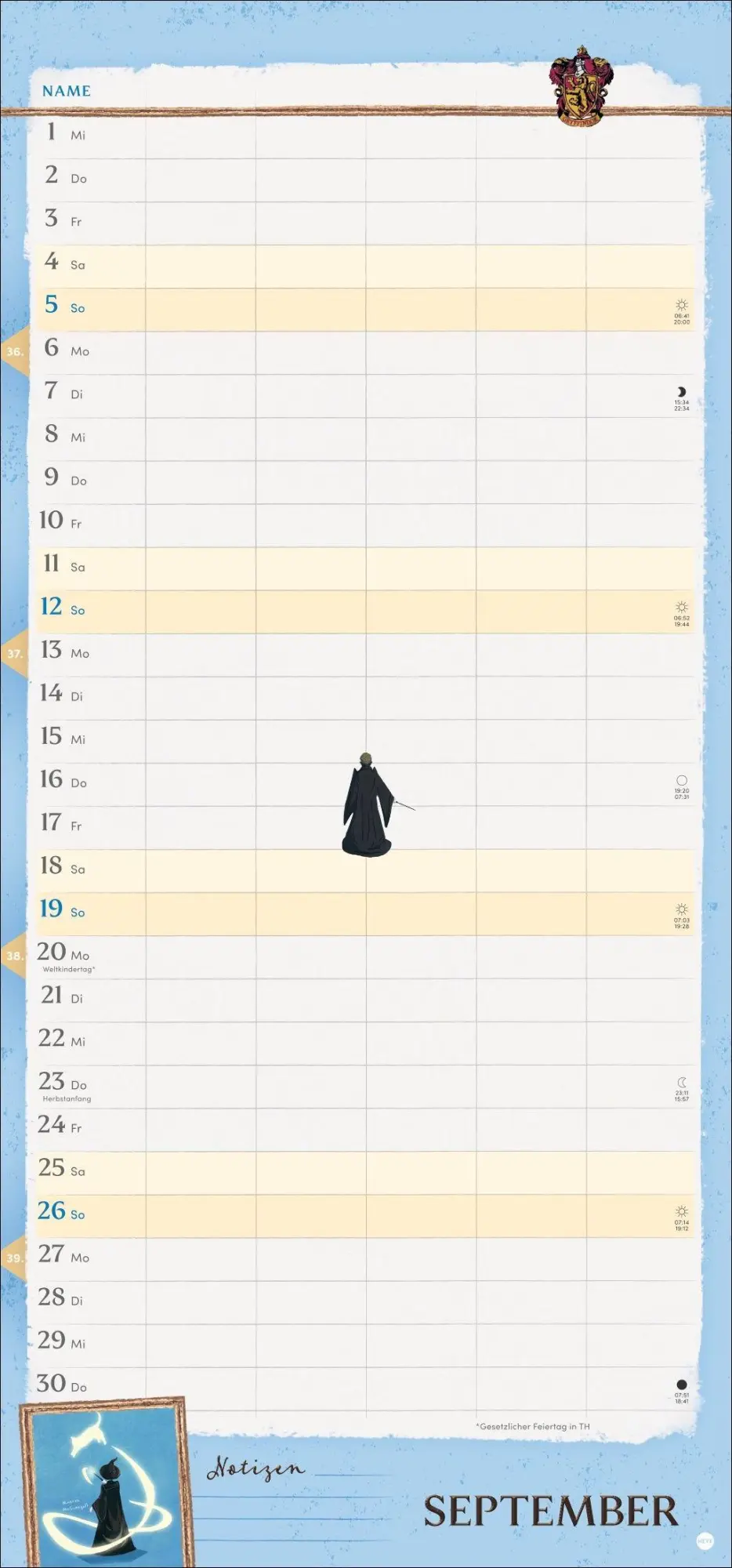 Bild: 9783756418855 | Harry Potter Familienplaner 2027 | Kalender | 15 S. | Deutsch | 2027
