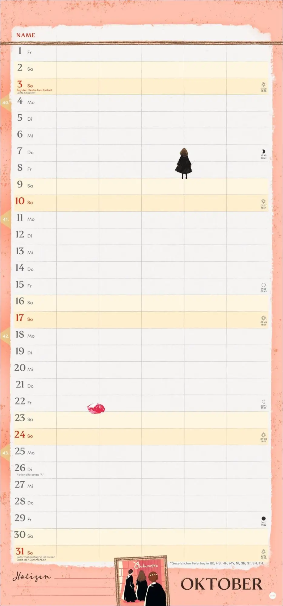 Bild: 9783756418855 | Harry Potter Familienplaner 2027 | Kalender | 15 S. | Deutsch | 2027