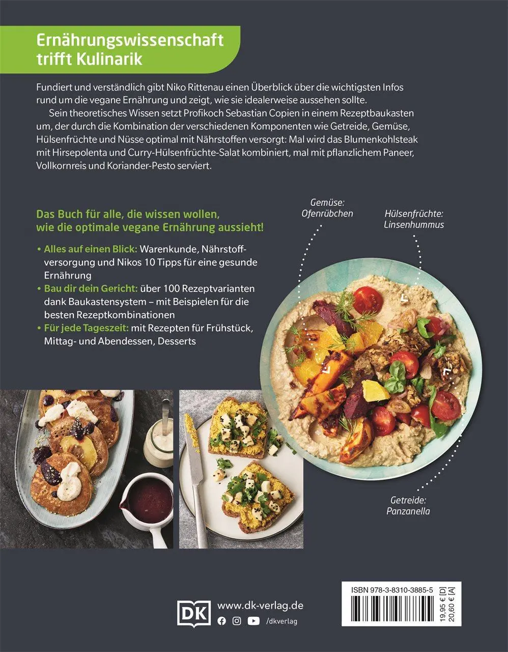 Rückseite: 9783831038855 | Vegan-Klischee ade! Das Kochbuch | Sebastian Copien (u. a.) | Buch