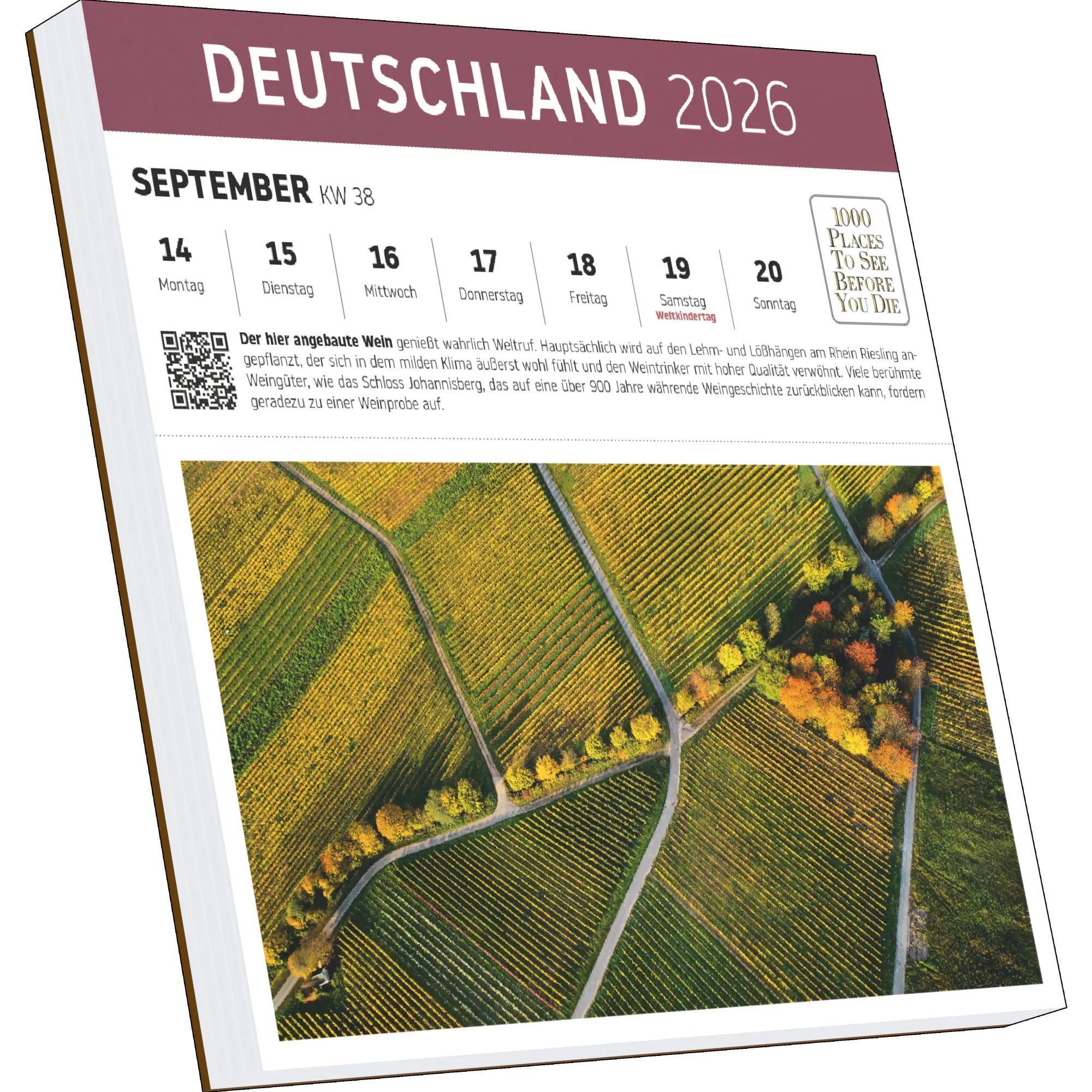 Bild: 9783961418855 | Deutschland Postkartenkalender | 1000 Places Postkartenkalender