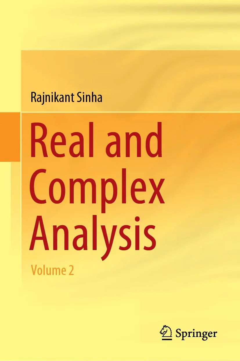 Cover: 9789811328855 | Real and Complex Analysis | Volume 2 | Rajnikant Sinha | Buch | xi