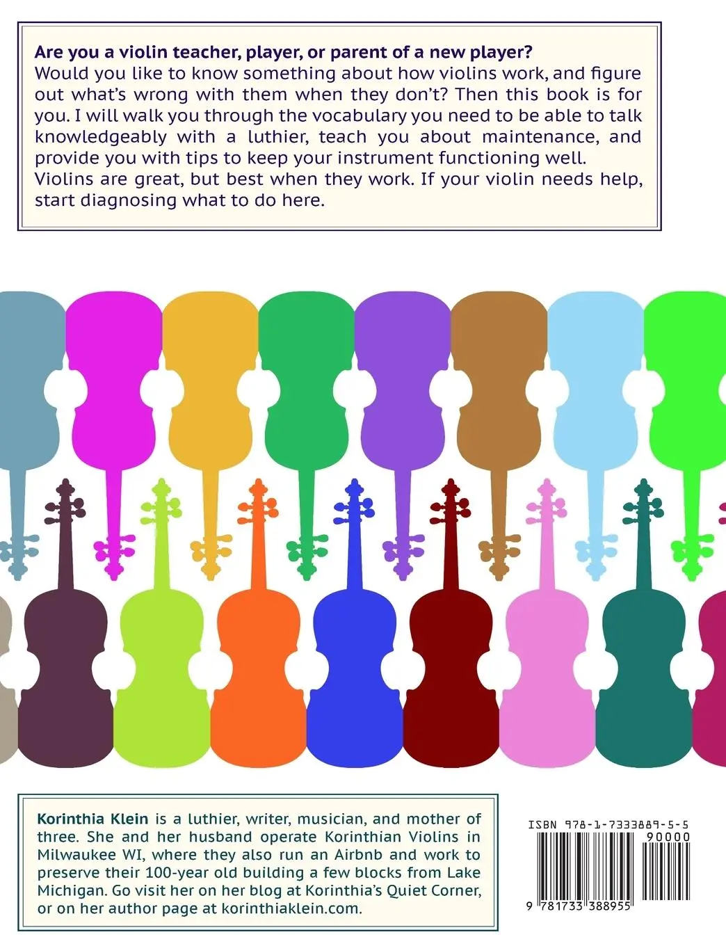 Rückseite: 9781733388955 | My Violin Needs Help! | Korinthia A Klein | Taschenbuch | Englisch