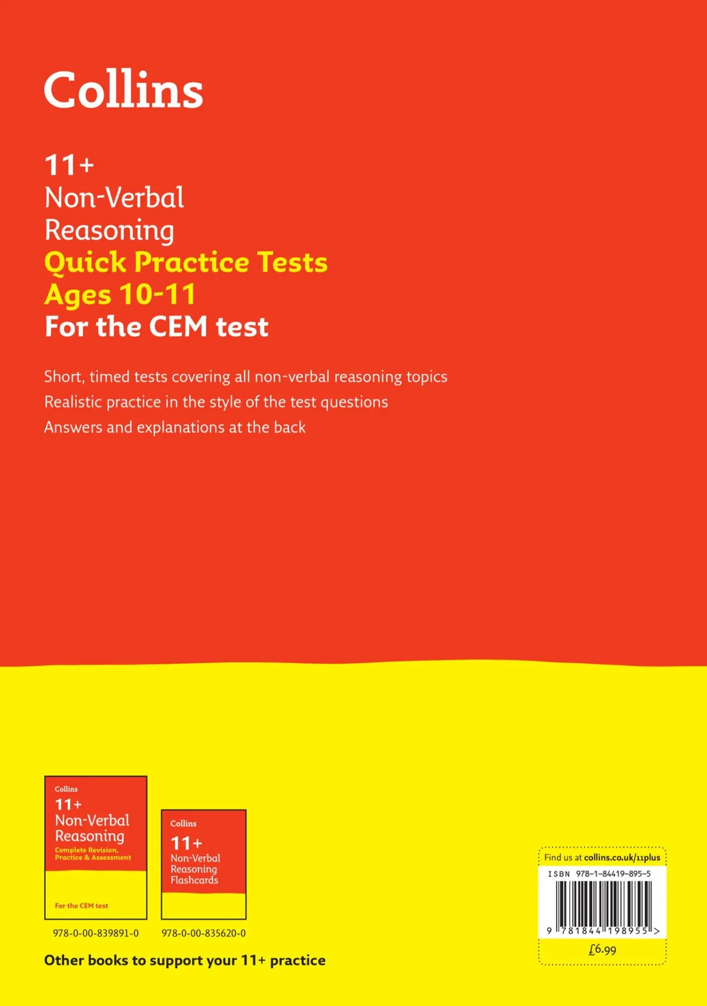 Rückseite: 9781844198955 | 11 NON-V QPT AGE 10-11 CEM | Collins 11 | Taschenbuch | Englisch