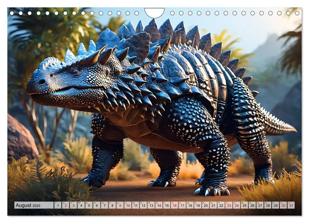 Bild: 9783383798955 | Dinosaurier - die Welt der Urzeitgiganten (Wandkalender 2025 DIN A4...