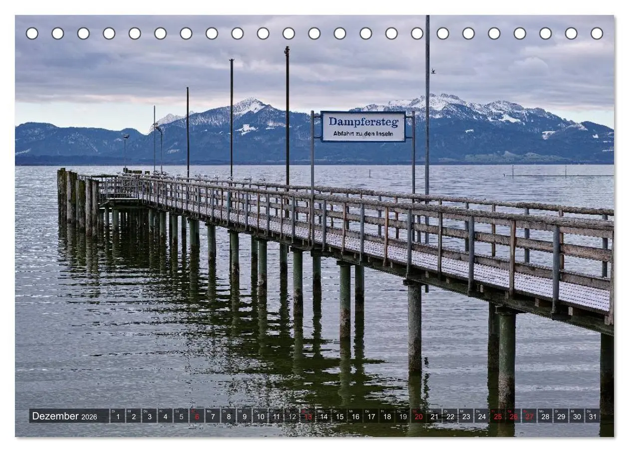 Bild: 9783516138955 | Stille Tage am Chiemsee (Tischkalender 2026 DIN A5 quer), CALVENDO...