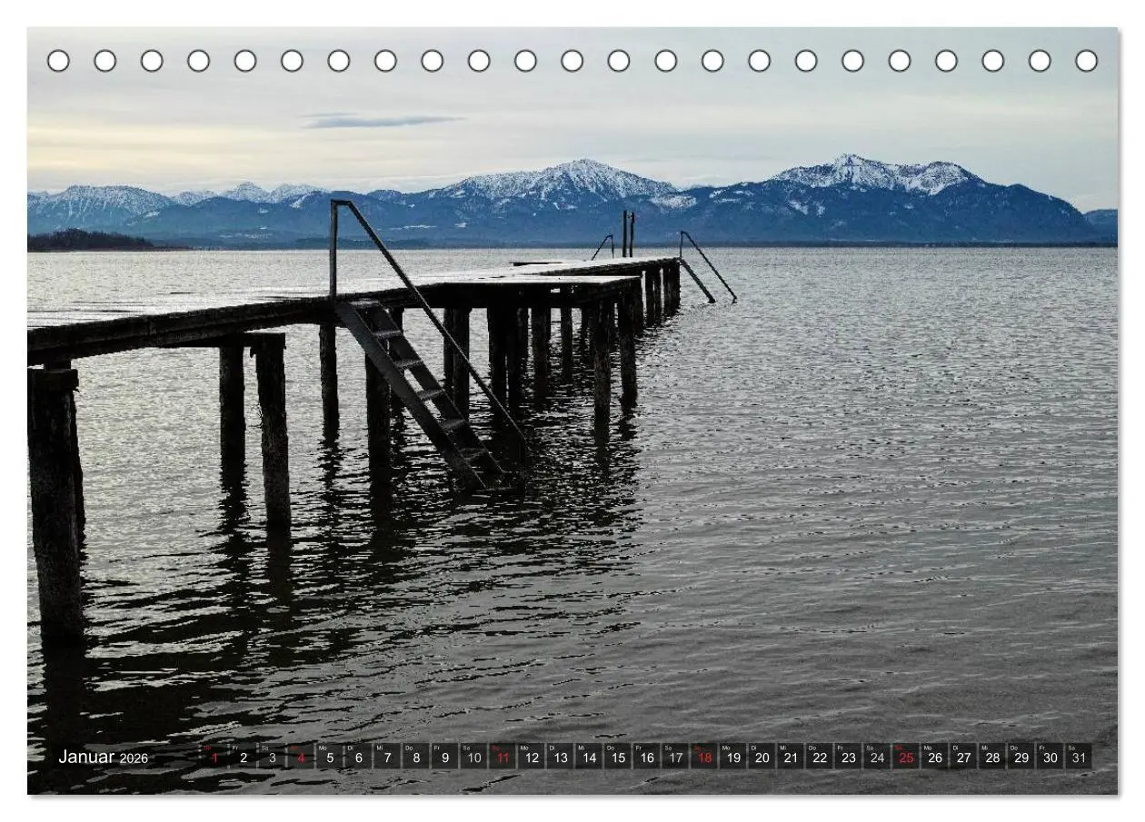 Bild: 9783516138955 | Stille Tage am Chiemsee (Tischkalender 2026 DIN A5 quer), CALVENDO...