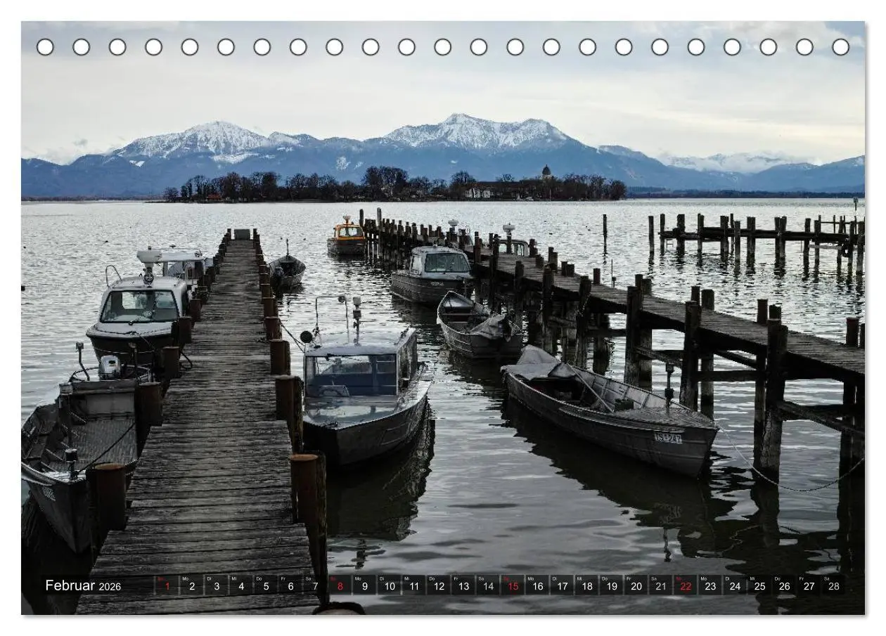 Bild: 9783516138955 | Stille Tage am Chiemsee (Tischkalender 2026 DIN A5 quer), CALVENDO...