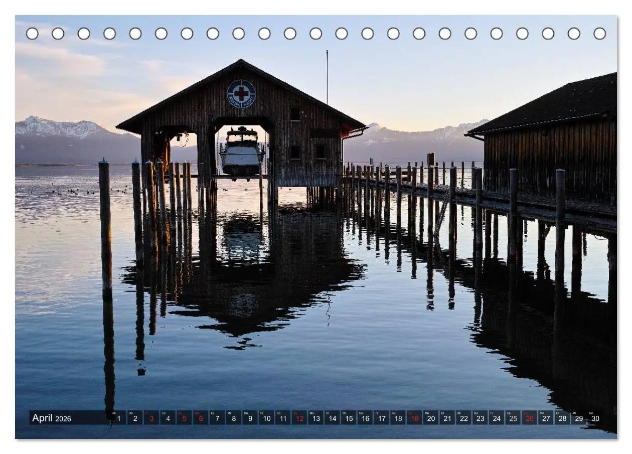 Bild: 9783516138955 | Stille Tage am Chiemsee (Tischkalender 2026 DIN A5 quer), CALVENDO...