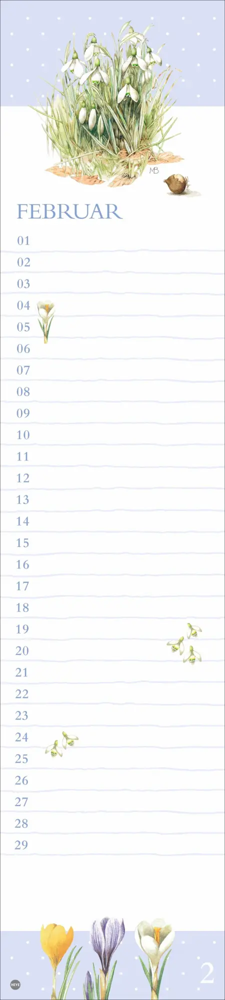Bild: 9783756408955 | Marjolein Bastin: Geburtstagskalender Langplaner | Kalender | 13 S.