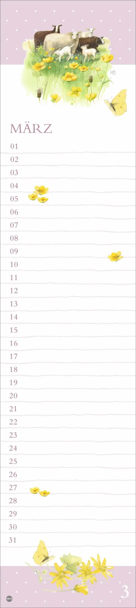 Bild: 9783756408955 | Marjolein Bastin: Geburtstagskalender Langplaner | Kalender | 13 S.
