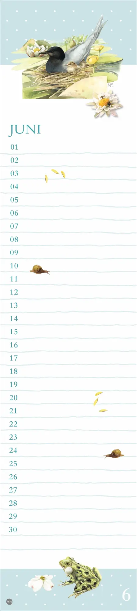 Bild: 9783756408955 | Marjolein Bastin: Geburtstagskalender Langplaner | Kalender | 13 S.
