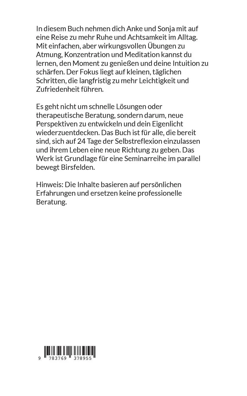 Rückseite: 9783769378955 | Eigenlicht | für jeden Tag | Anke Sabine Neuberger (u. a.) | Buch