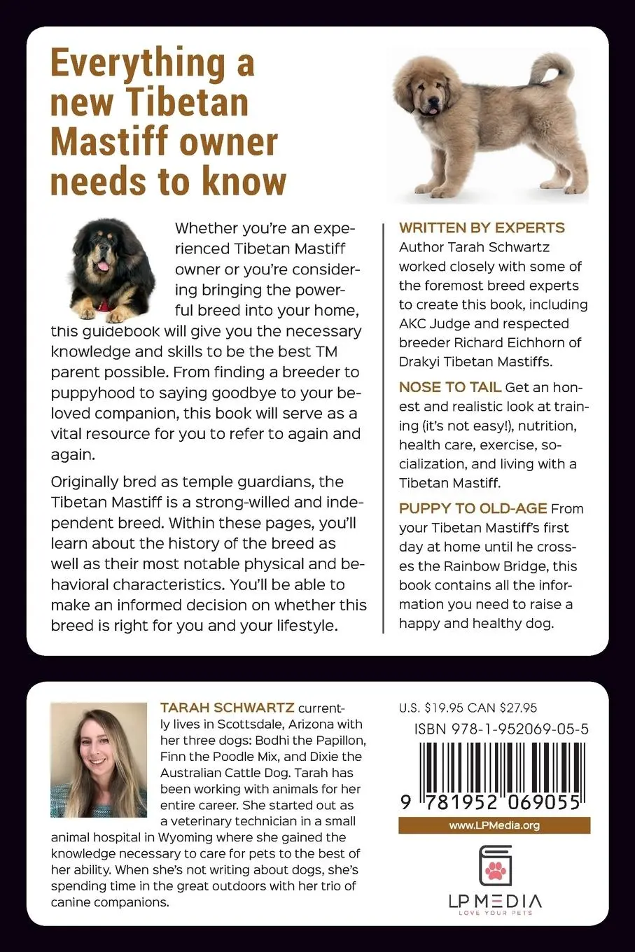 Rückseite: 9781952069055 | The Complete Guide to the Tibetan Mastiff | Tarah Schwartz | Buch