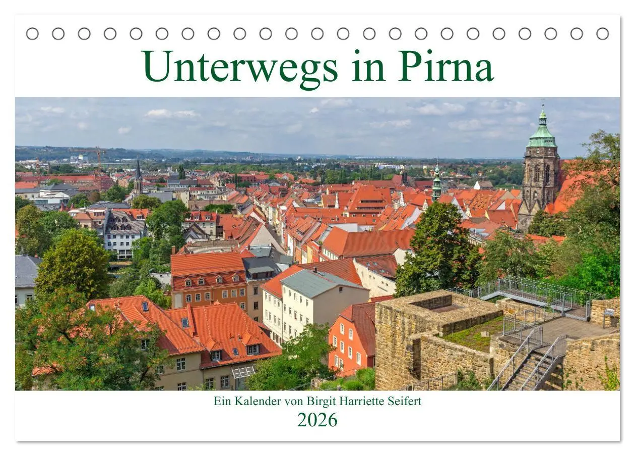 Cover: 9783457799055 | Unterwegs in Pirna (Tischkalender 2026 DIN A5 quer), CALVENDO...