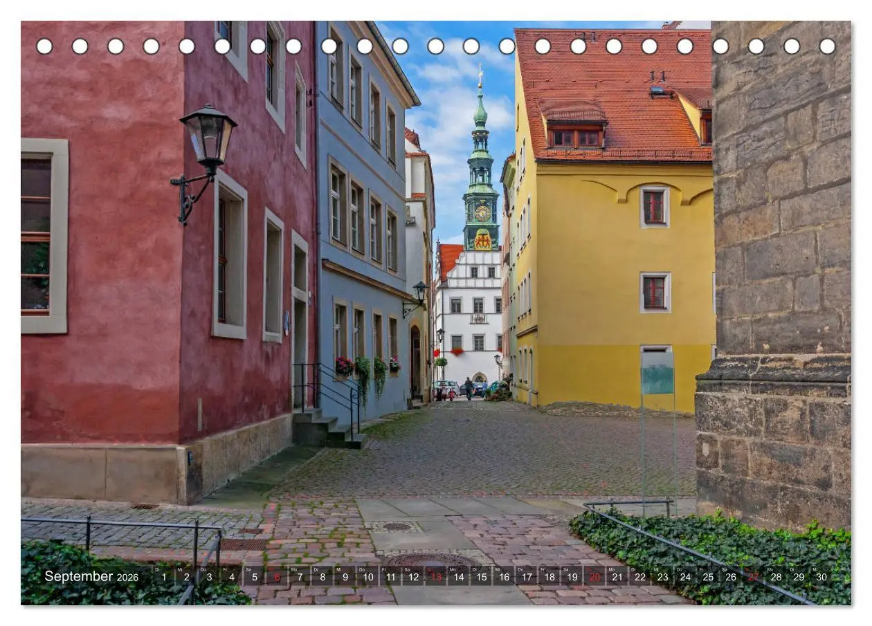 Bild: 9783457799055 | Unterwegs in Pirna (Tischkalender 2026 DIN A5 quer), CALVENDO...