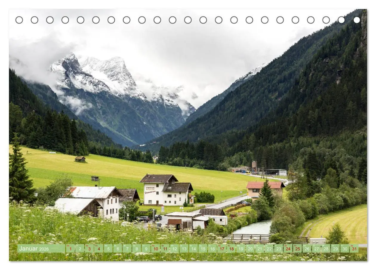 Bild: 9783457869055 | Pitztal in Bildern (Tischkalender 2026 DIN A5 quer), CALVENDO...