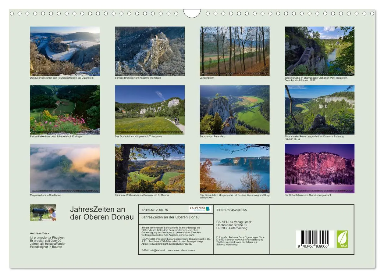 Bild: 9783457939055 | JahresZeiten an der Oberen Donau (Wandkalender 2026 DIN A3 quer),...