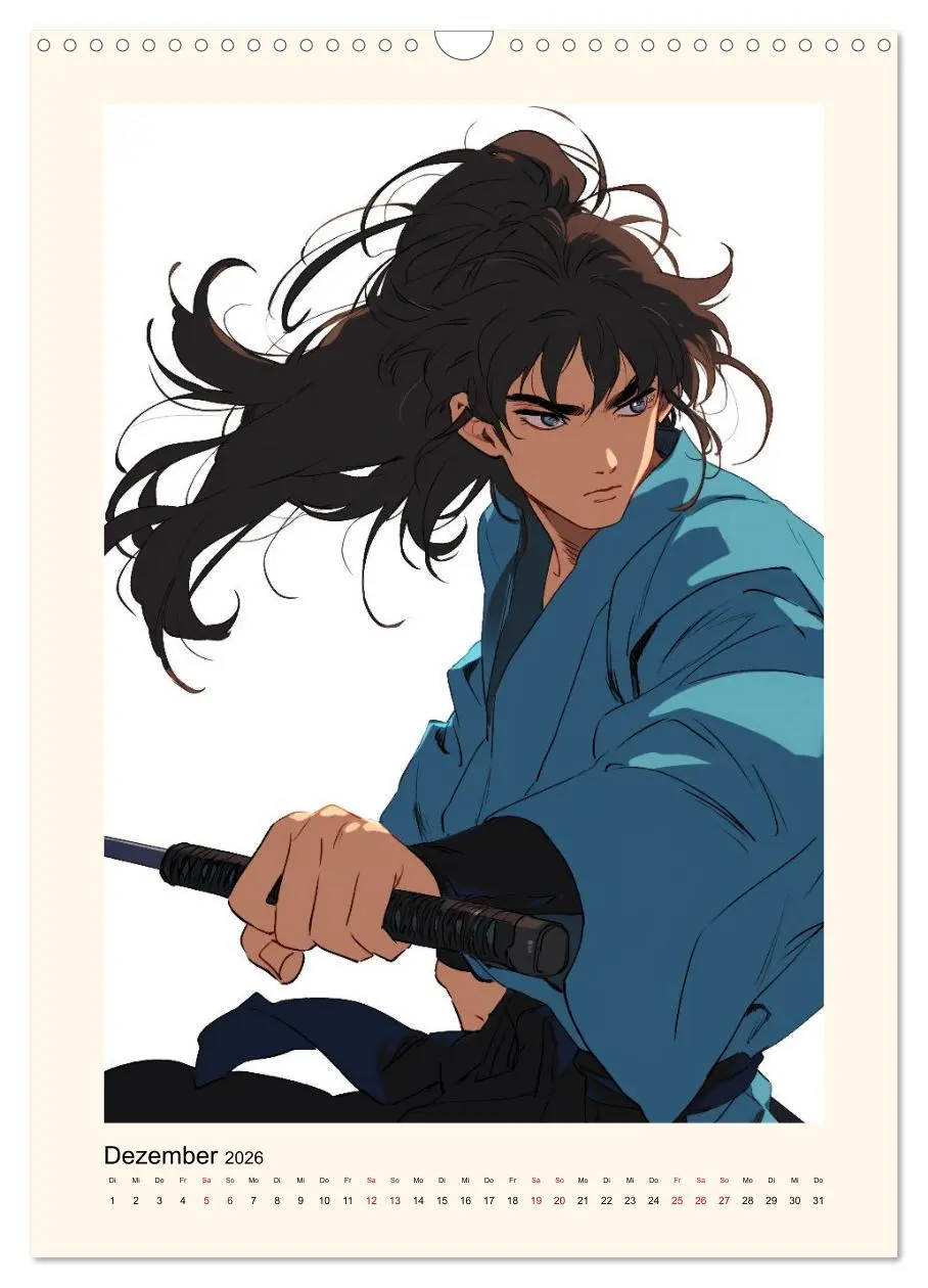 Bild: 9783516269055 | Gentle Anime Warriors (Wandkalender 2026 DIN A3 hoch), CALVENDO...