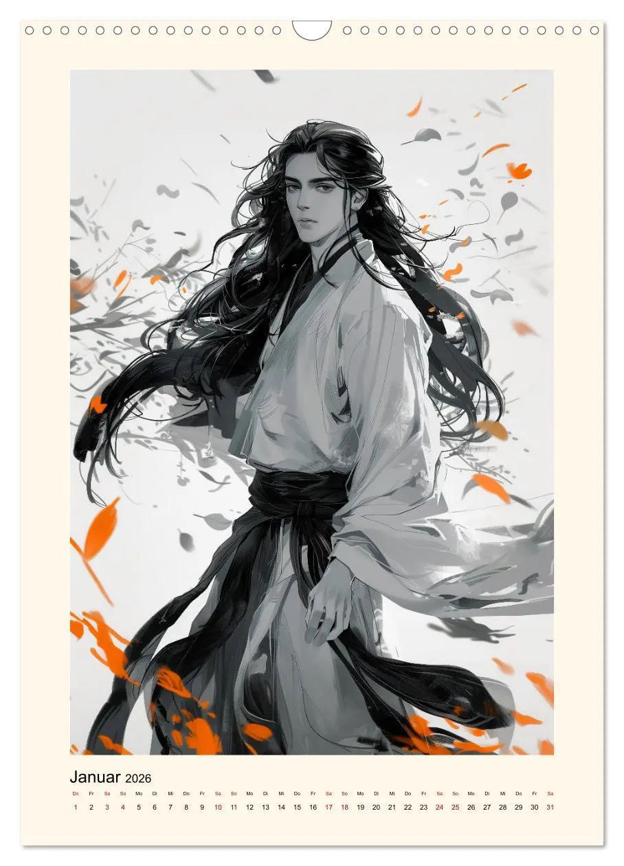 Bild: 9783516269055 | Gentle Anime Warriors (Wandkalender 2026 DIN A3 hoch), CALVENDO...
