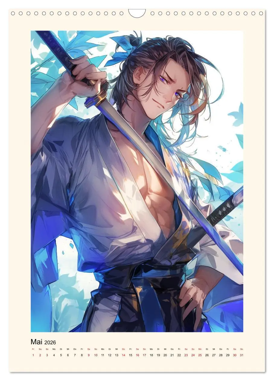 Bild: 9783516269055 | Gentle Anime Warriors (Wandkalender 2026 DIN A3 hoch), CALVENDO...