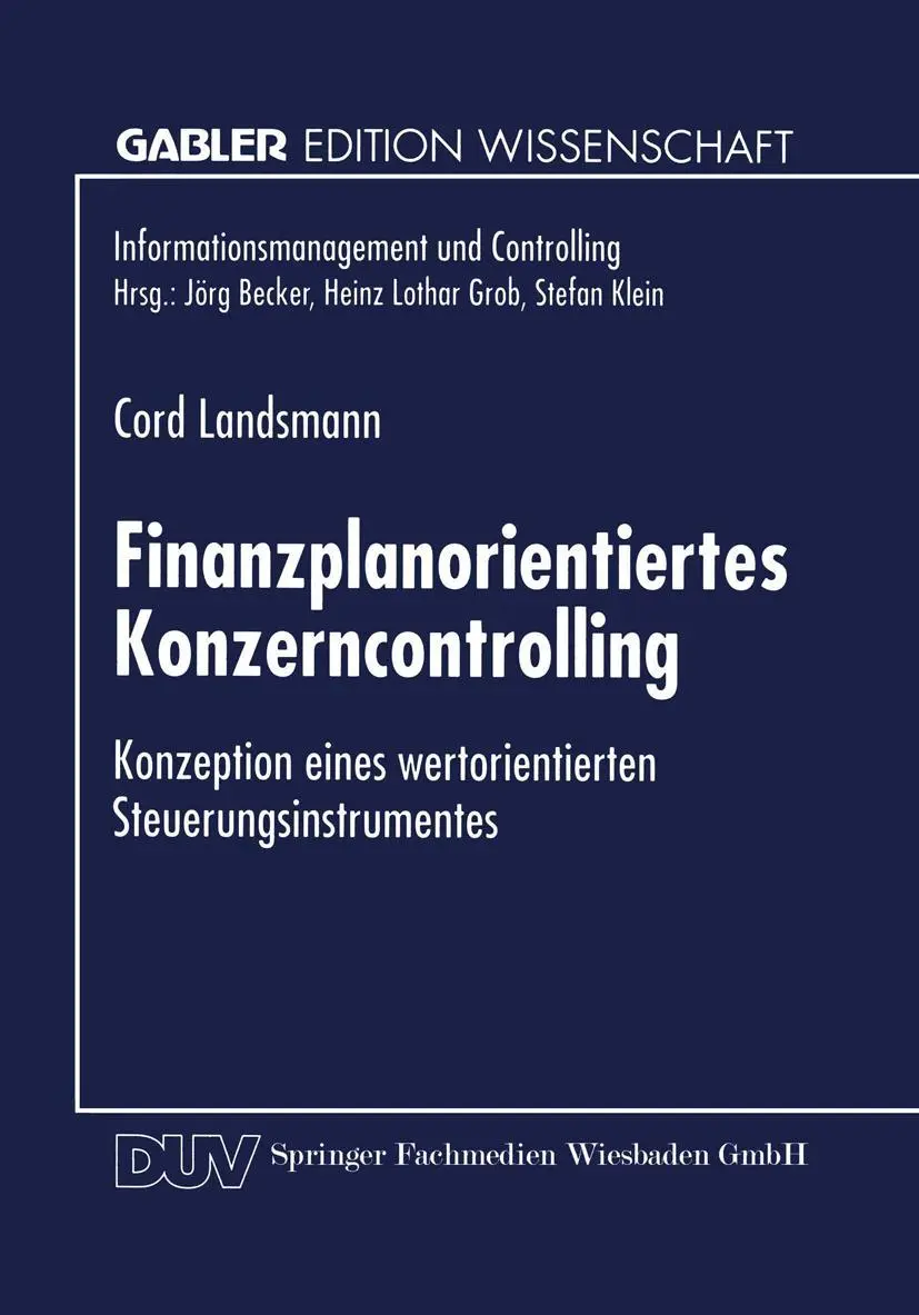 Cover: 9783824469055 | Finanzplanorientiertes Konzerncontrolling | Cord Landsmann | Buch
