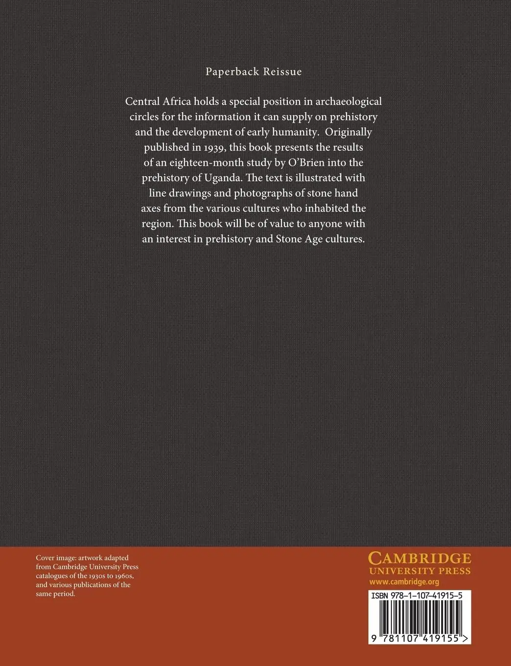 Rückseite: 9781107419155 | The Prehistory of Uganda Protectorate | T. P. O'Brien | Taschenbuch
