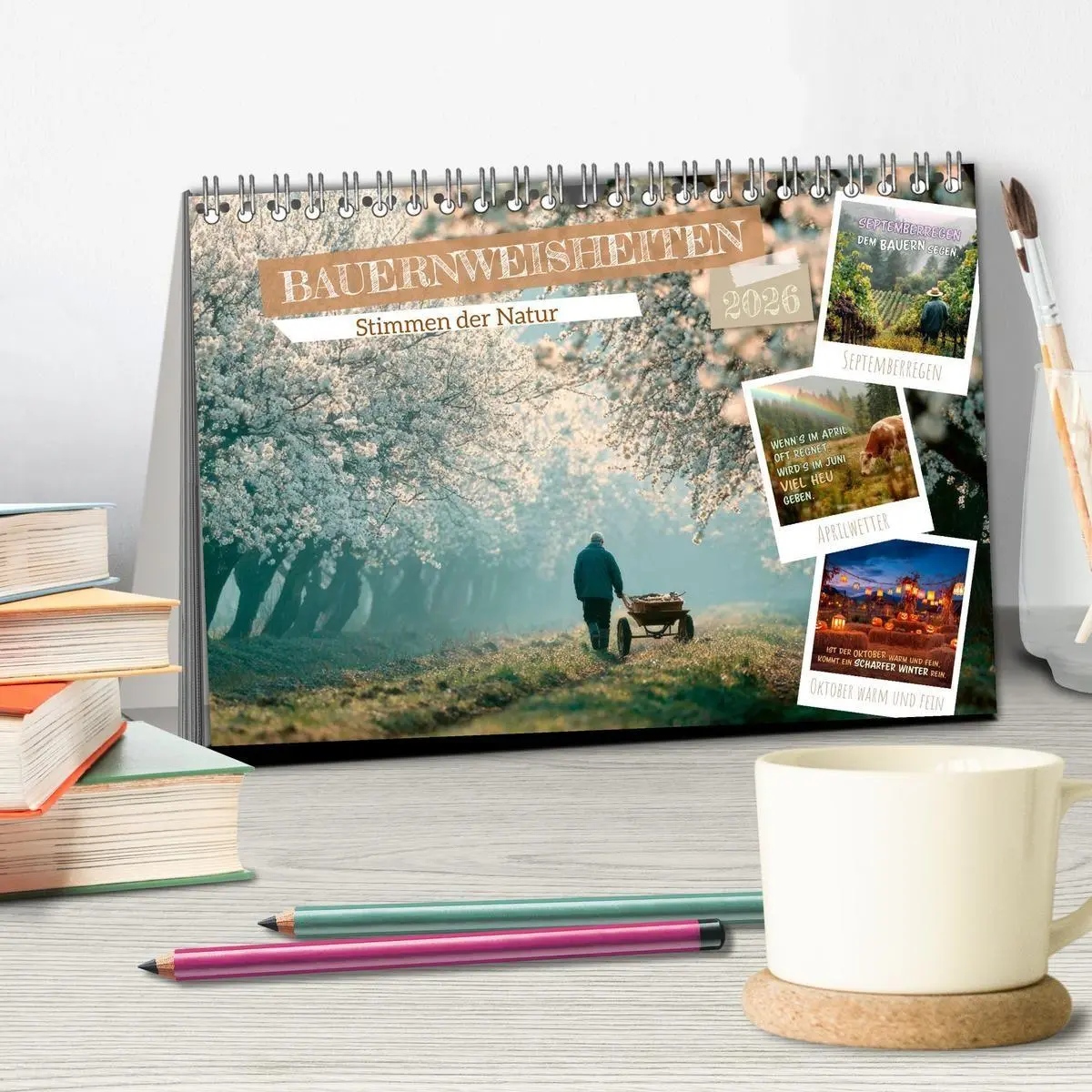 Bild: 9783516709155 | Bauernweisheiten - Stimmen der Natur (Tischkalender 2026 DIN A5...