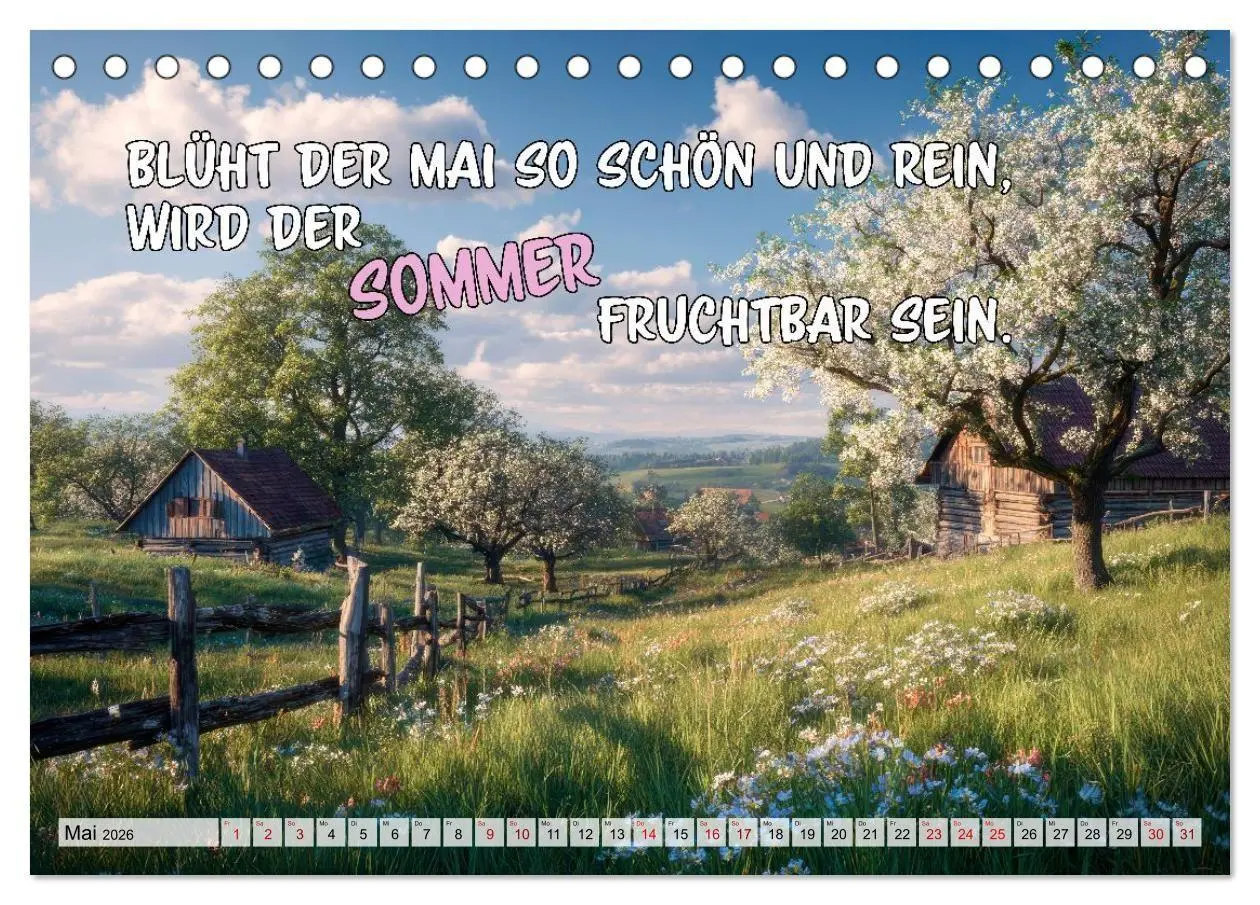 Bild: 9783516709155 | Bauernweisheiten - Stimmen der Natur (Tischkalender 2026 DIN A5...