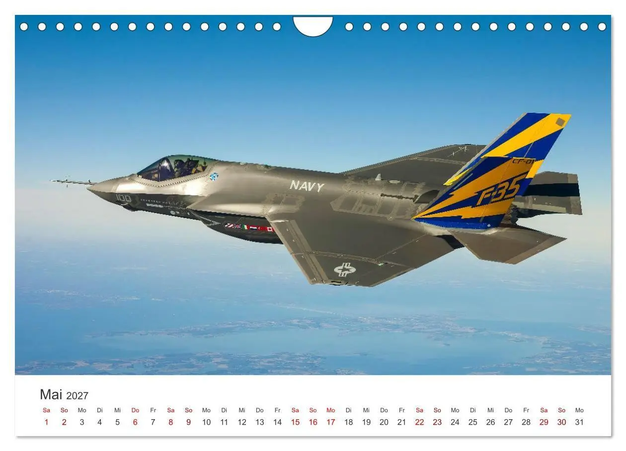 Bild: 9783569349155 | Kampfjets - Düsenjäger-Kalender (Wandkalender 2027 DIN A4 quer),...