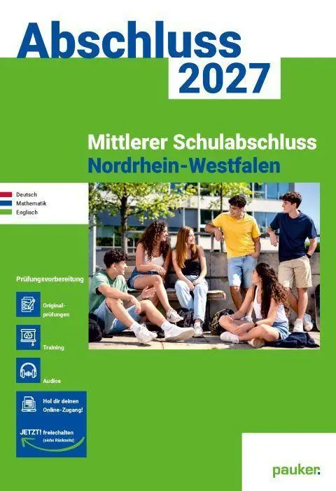 Cover: 9783889979155 | Mittlerer Schulabschluss Nordrhein-Westfalen pauker Aufgabenband 2027