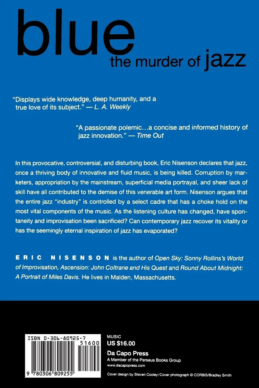 Rückseite: 9780306809255 | Blue | The Murder of Jazz | Eric Nisenson | Taschenbuch | Englisch