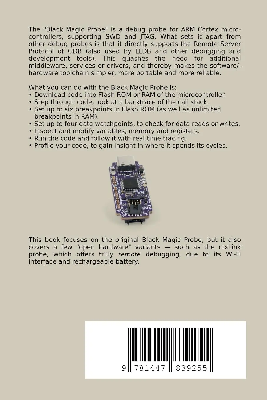 Rückseite: 9781447839255 | Embedded Debugging with the Black Magic Probe | Thiadmer Riemersma