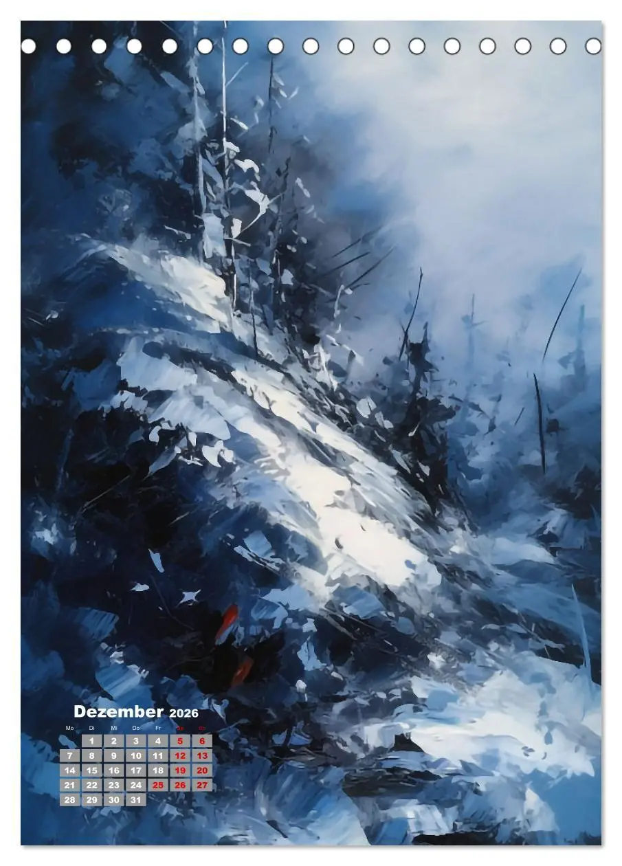 Bild: 9783516319255 | Abstrakte Landschaften (Tischkalender 2026 DIN A5 hoch), CALVENDO...