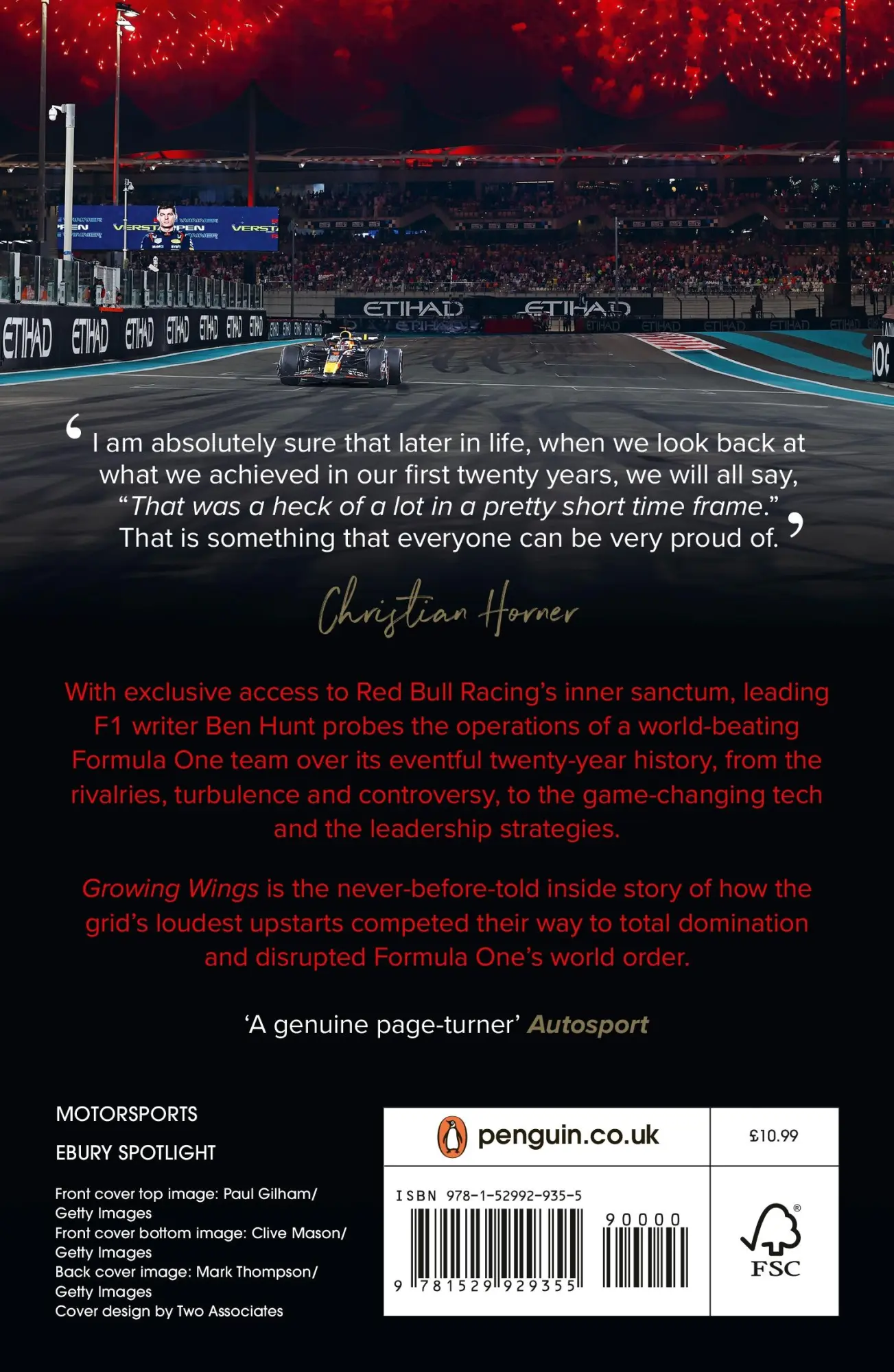 Rückseite: 9781529929355 | Growing Wings | The inside story of Red Bull Racing | Ben Hunt | Buch