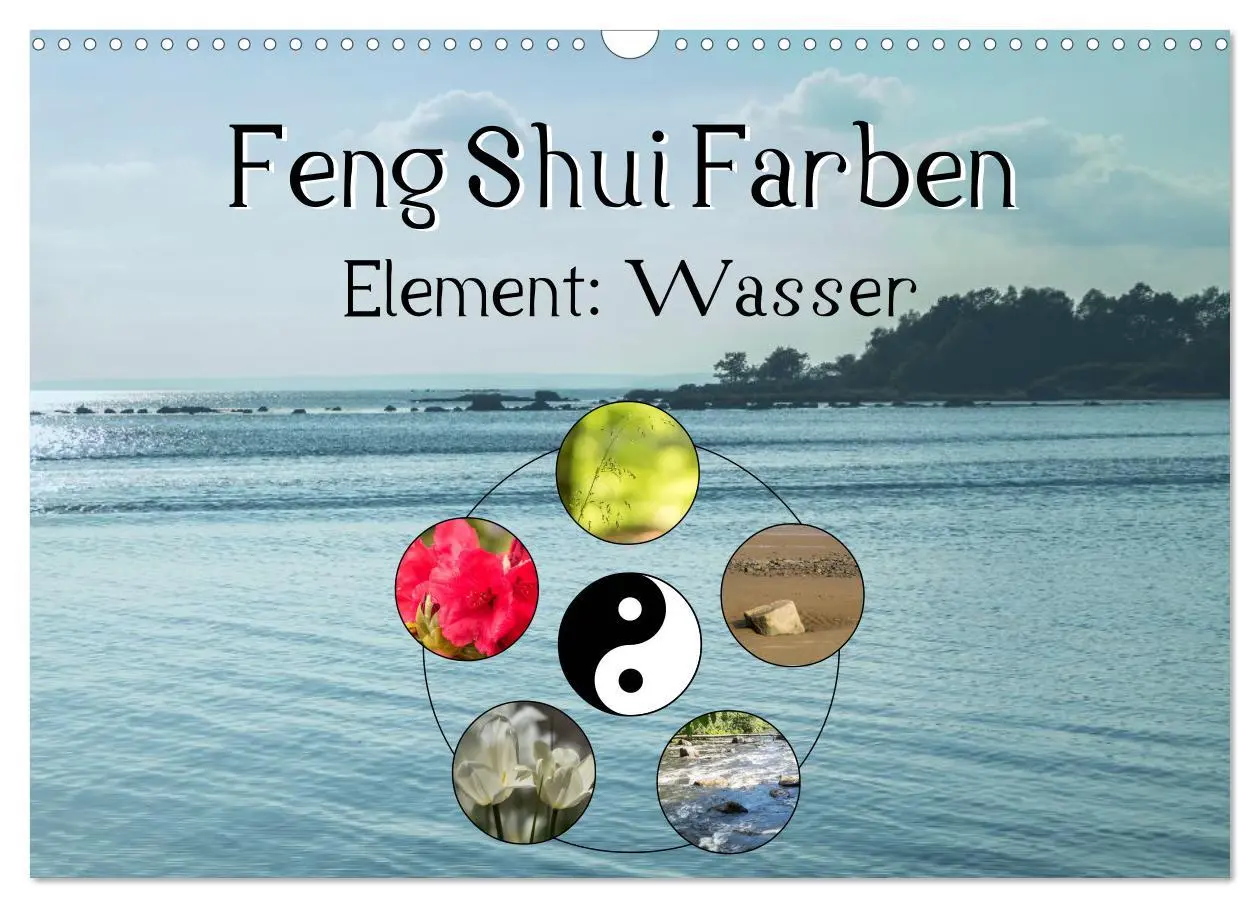 Cover: 9783457909355 | Feng Shui Farben - Element Wasser (Wandkalender 2026 DIN A3 quer),...