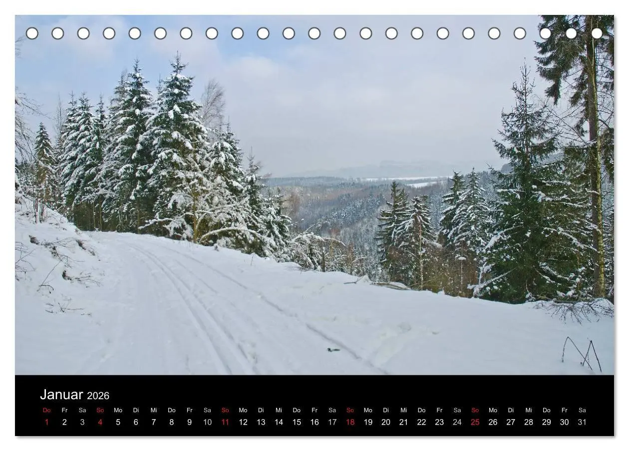 Bild: 9783516169355 | Die sächsische Schweiz 2026 (Tischkalender 2026 DIN A5 quer),...