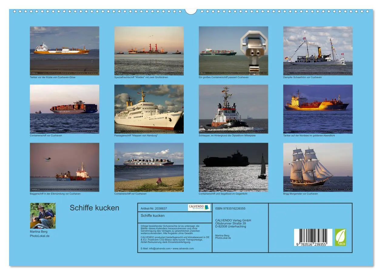 Bild: 9783516239355 | Schiffe kucken (hochwertiger Premium Wandkalender 2026 DIN A2...